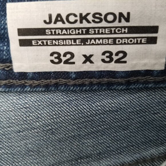 NWT Buffalo David Bitton Jackson Straight Repreve Stretch Denim Men's Size 32x32 - Picture 8 of 9
